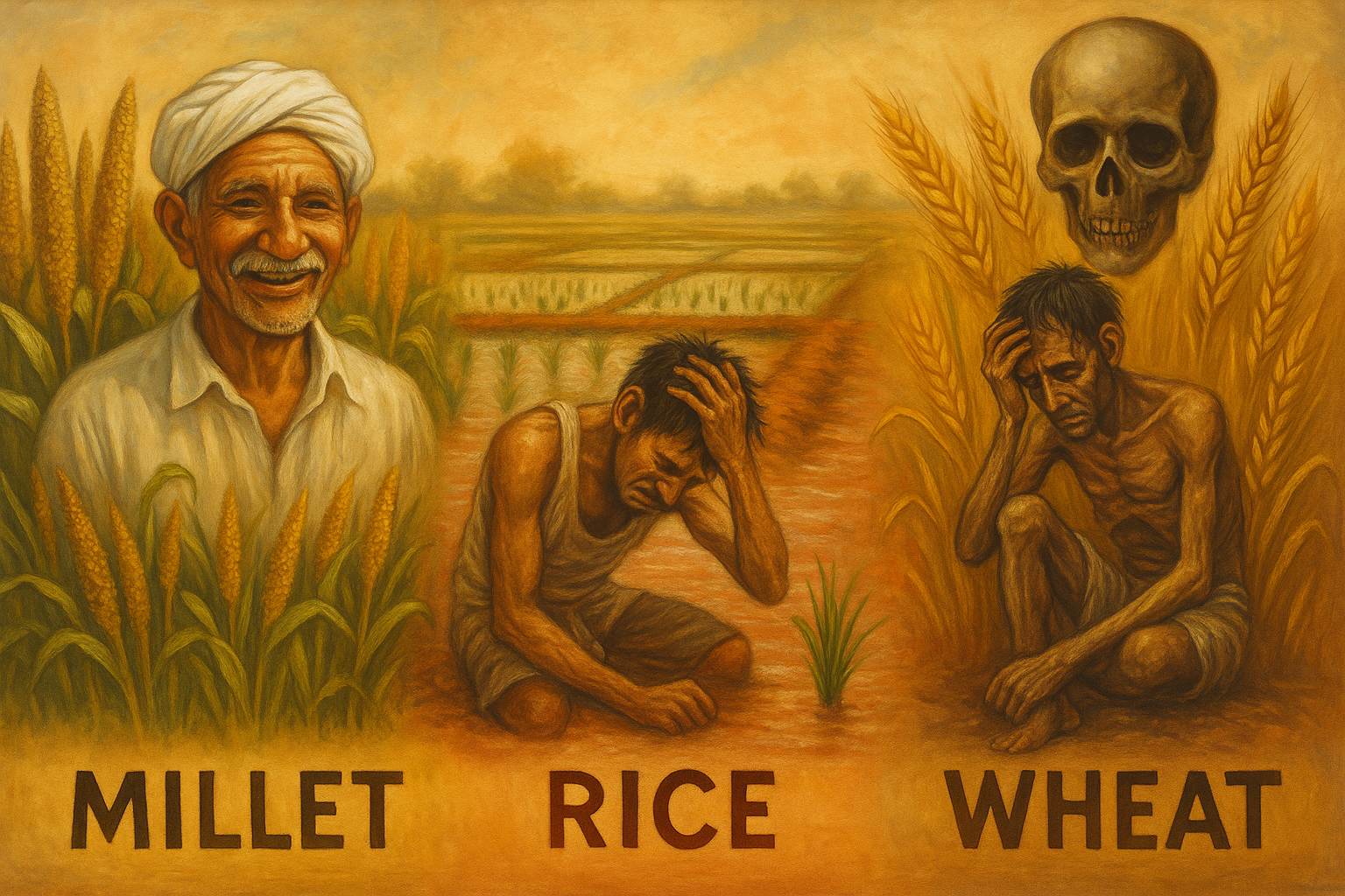 Farmer's Condition - Millet vs Rice vs Wheat