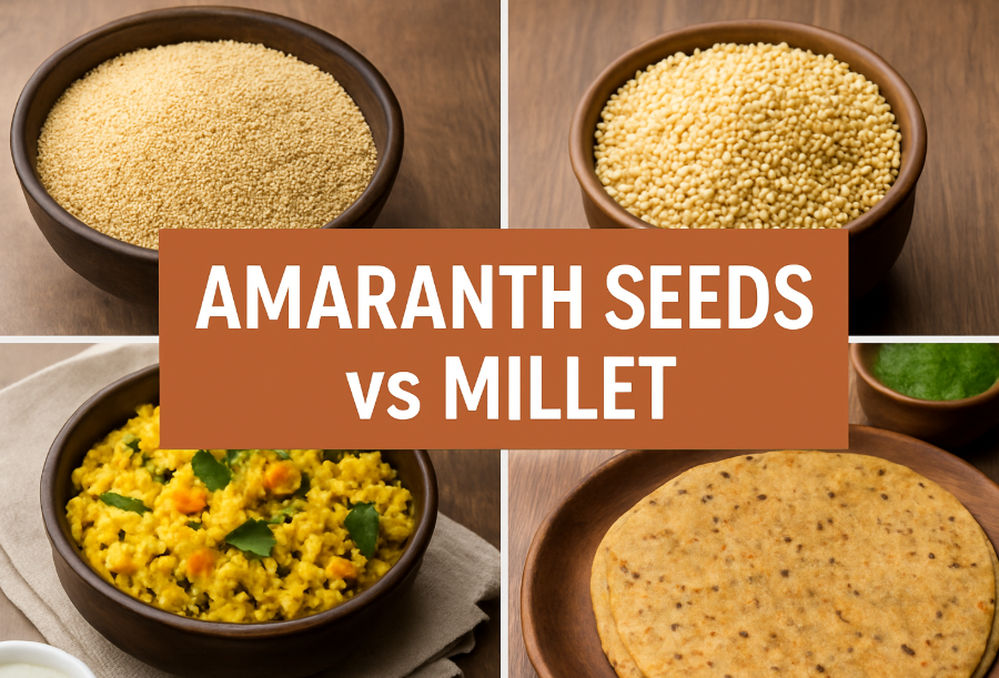 Amaranth Seeds vs Millet